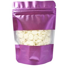 200 Matte Standup Zip Seal Bag in with Clear Window for Dried Foods Candy Sugar
