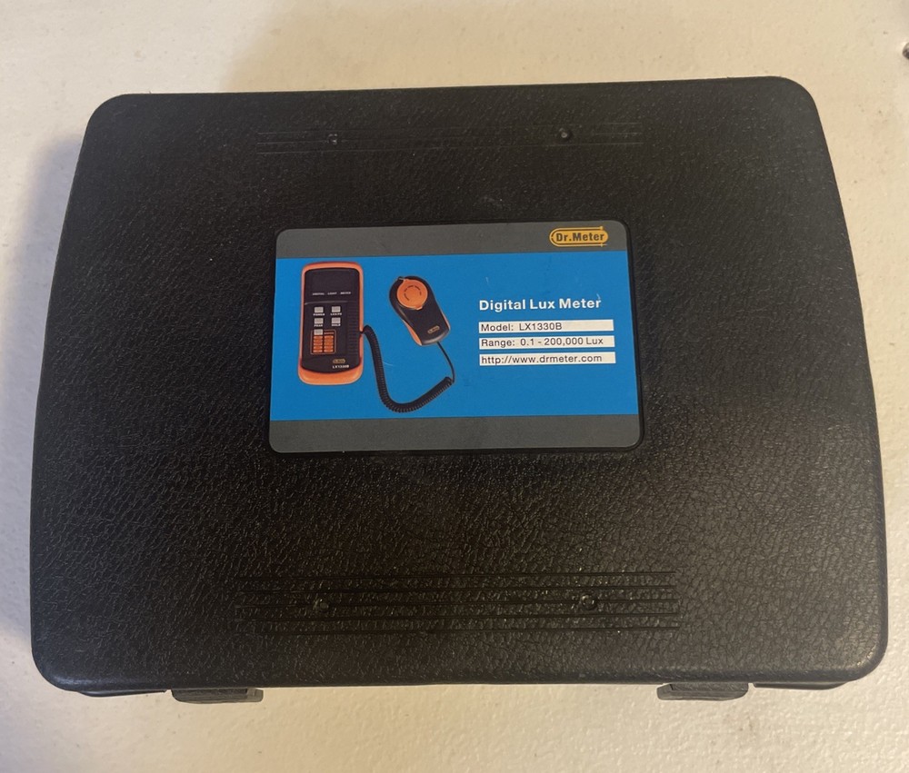 Dr.Meter LX1330B Digital Illuminance/Light Meter, 0 – 200,000 Lux Luxmeter