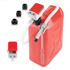 Automatic Fuel Transfer Pump with Auto-Stop, Battery Powered 2.4 GPM W/53” Hose