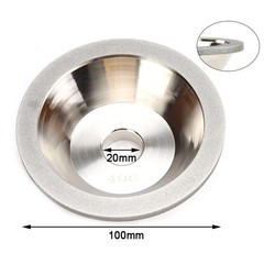 4″ Diamond Grinding Wheel Cup Carbide Metal Cutter Grinder 100-400 Grit Tool US