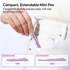 Morph Extendable Pens: 0.7mm Medium Point Black Ink Pocket-to-Full-Size Desig…