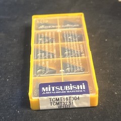 Qty. 10, Mitsubishi TCMT32.51 VP15TF Carbide Inserts TCMT16T304. iso P,M,K.S