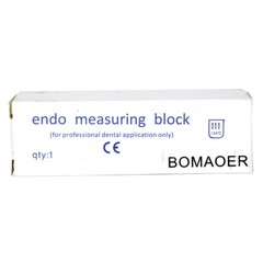 Dental Endo Ruler Block Taper Files Measure Instrument Ruler Scale White Bomaoer