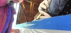 EPOXY INJECTABLE GLUE 4 RV PANEL DELAMINATION- WOOD FLOOR ROT REPAIR +SYRINGE