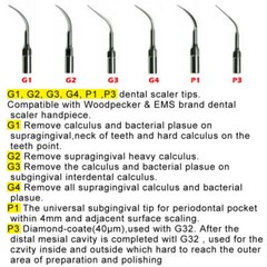 Dental Ultrasonic Piezo Scaler Tips fit EMS Woodpecker / DTE SATELEC CE FDA
