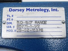 DORSEY METROLOGY 5 – 6″ RANGE DIAL SNAP GAGE DS-S2-15376 NO INDICATOR 5.0 6.0