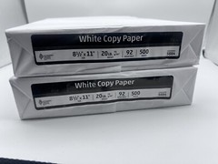 White Copy Paper 8 1/2 X 11, 500 Sheets Each Total 1000, 92 Brightness – 2 Pack