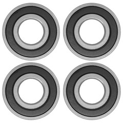 Caltric 6204-2RS 6204-2RDQE6 Side Rubber Sealed Ball Bearings 20x47x14 mm