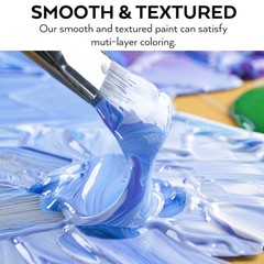 Nicpro 18 Colors Large Acrylic Paint Set, 8.45 Fl Oz (Pack of 18), 18