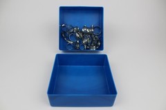 16 6″x6″x2″ Blue Plastic Boxes Organizer Toolbox Dividers fit Lista Vidmar