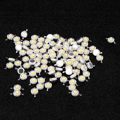 100Pcs High Power 1W LED Chip SMD Bead Lamp Emitter Componen Size: White 6000K