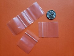 Clear 1 1/2″ Mini Reclosable Seal Lock Top Plastic Zip Bag 2Mil Jewelry 1.5″