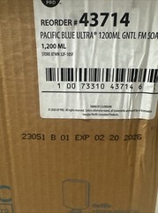 4 Refills PACÍFIC BLUE ULTRA 1200ML GNTL FM SOAP FF 1,200 ML