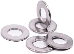 #6 Stainless Steel Flat Washer (0.16″ ID, 0.39″ OD), 304 Stainless Steel 18-8, B