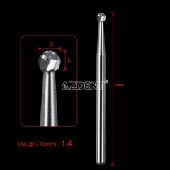 Dental Surgical Tungsten Carbide Bur Round type 25mm FGXL 4 For high speed