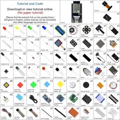 32-bit Microcontroller Starter Kit, 240MHz, Camera WiFi+BT