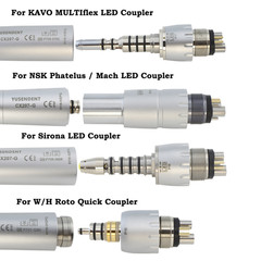 COXO Dental Fiber Optic High Speed Handpiece fit Kavo NSK Sirona Coupler 4 6Hole
