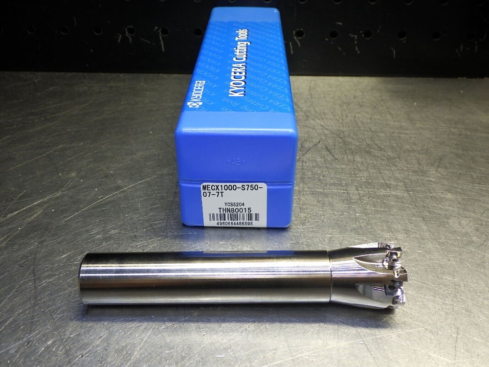 Kyocera 1″ Coolant Thru 7 Flute Indexable Endmill MECX1000-S750-07-7T (LOC3567)