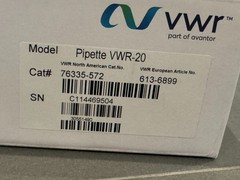 (4qty) VWR Ergonomic LTS Compatible Single Channel Pipettes Cat# 76335
