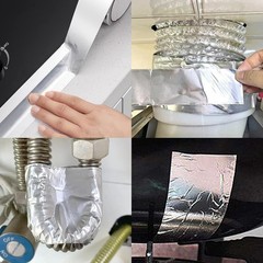 Aluminum Foil Tape 2″ x 65ft | 3.9 Mil High-Temp HVAC Tape for Ductwork & Vents