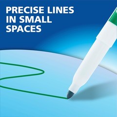 4 Pack Black Dry Erase Markers Fine Tip Low Odor Whiteboard Pens Home School