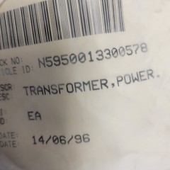 5950-01-330-0578 Power Transformer 4563-1 5950013300578