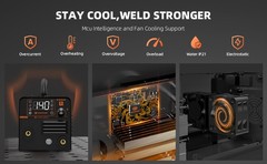 120A Gasless MIG/Lift TIG/Stick Welder with TIG Torch,110V 3in1 IGBT Inverter