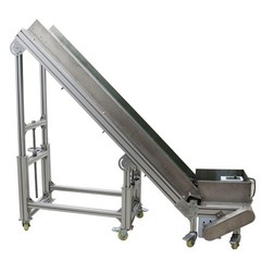 Electric PVC Belt Climbing Conveyor Inclined Conveyor for Assembly Lines 7.8″ W