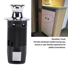 Keyless Cabinet Push Button Lock Chrome Zinc Alloy RV Yacht Motorhome Latch