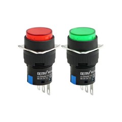 Push Button Switch Momentary/ Latching Start Stop ON/OFF 1 NO 1 NC 16mm 12V/24V