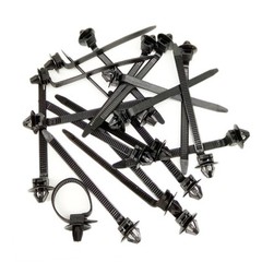 50x Push Mount Cable Ties Car Hose Wire Fastener Clips Nylon Zip Strap Fixing