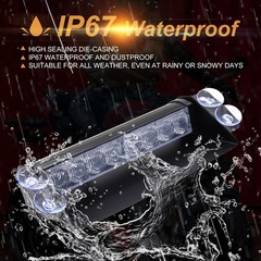 LED Dash Emergency Strobe Lights Interior Windshield Red Blue Warning Light H…