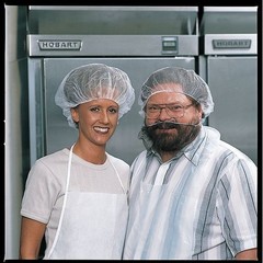 Condor 1Ttu7 Hairnet, Polyester, 20 In Dia., White, M, 100 Pk