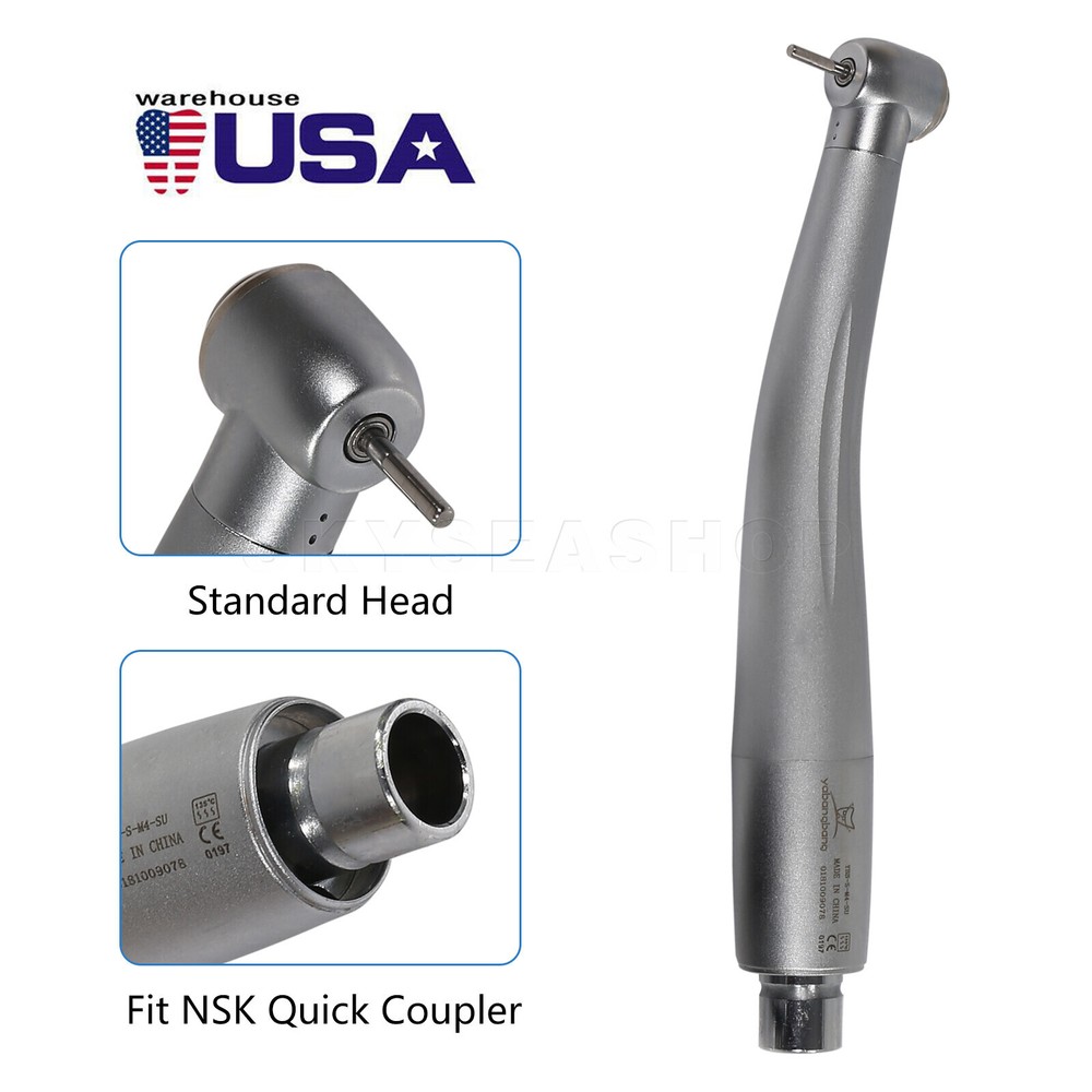 1-5 Dental High Speed Handpiece Standard Head Compatible with NSK Quick Coupler