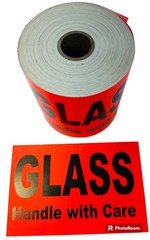 4×6 Glass Handle with Care Labels Red Shipping Pallet Stickers 2 RLS of 200 EA
