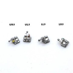 Dental Orthodontic Metal monoblock Bracket Braces Mini Roth 022 345 hooks 50Set