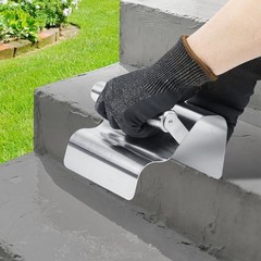 Landscape Curbing Trowel Concrete Shaping Tool Stainless Steel with Handle DI…