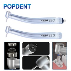 POPDENT NSK Style Dental High Speed Turbine Handpiece Push Button 2/4Holes FDA