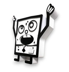 Doodle Bob Pencil Holder Desk Ornament 3D Printed