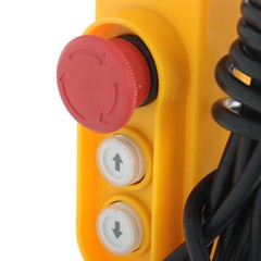 Miniature Electric Hoist 440 LBS Crane Winch with Wired Remote Control 510W 110V