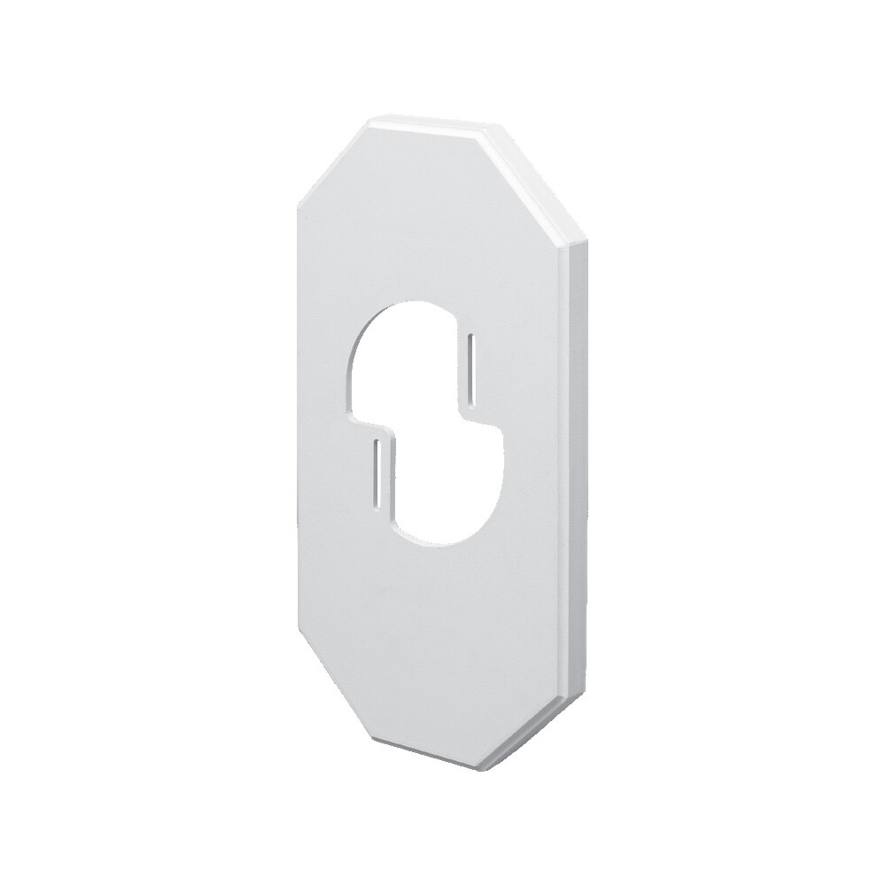 Arlington 8100LP Mega Siding Plate W/ Mounting Bracket, 3-1/2 In Dia, Plastic