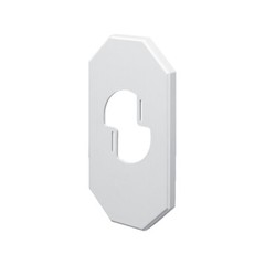 Arlington 8100LP Mega Siding Plate W/ Mounting Bracket, 3-1/2 In Dia, Plastic