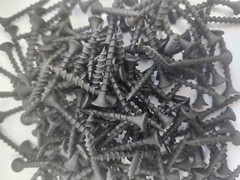 # 6 x 1-5/8″ Drywall Screws, Coarse, Sharp Point, Black Phosphate, 5 LB
