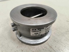 U.S. Valve 2″ 316 SS Wafer Check Valve, 31-1-4SPV16, Viton, 286 PSI, Class 150