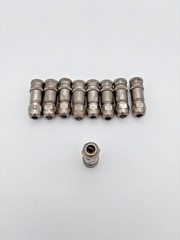 9 Pcs. TE Connectivity, 5-Pos. AMP T4110012051-000 Connector, Circular, Metric