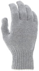 String Knit Work Gloves, 7 Gauge, Heavy Weight, Gray, Large (DOZEN/12-Pairs)