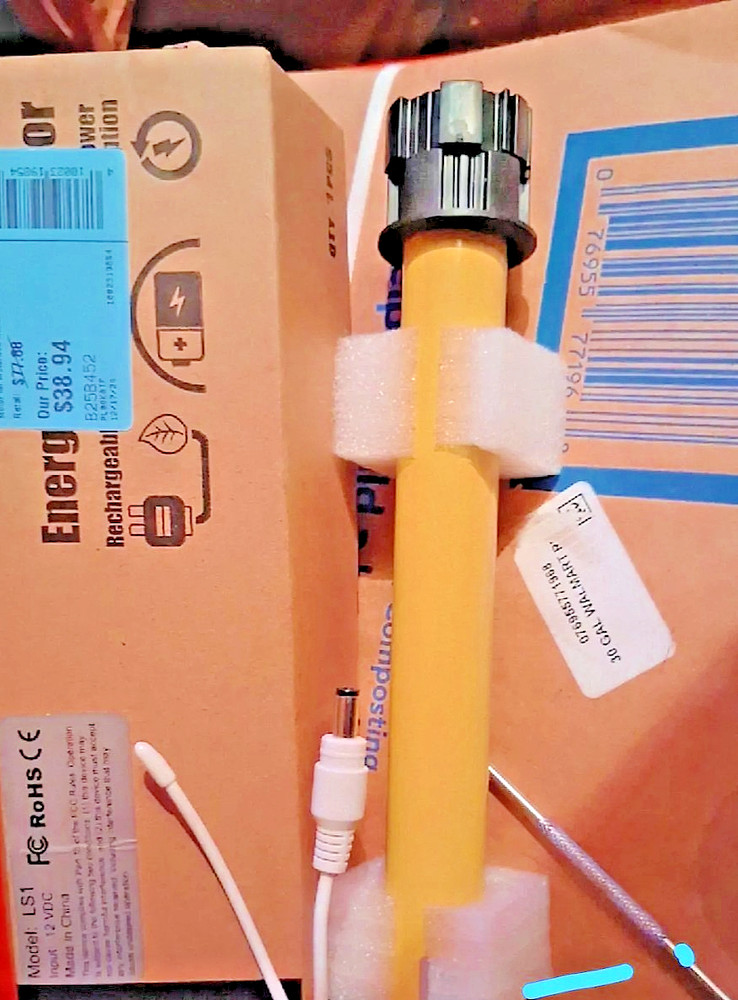 Energy saving tubular motor, model#LS1 input: 12VDC