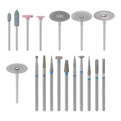 Dental Lab Polishing Kit Diamond Burs HP 2.35mm For Ceramics Porcelain Grinding
