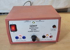 Eisco Labs Dual Output Power Supply, 6 Volts AC, 0 to 6 Variable DC