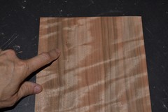 Queensland Walnut Raw Wood Veneer Sheet 8 x 31 inches 1/42nd BLEMISHED J7861-31